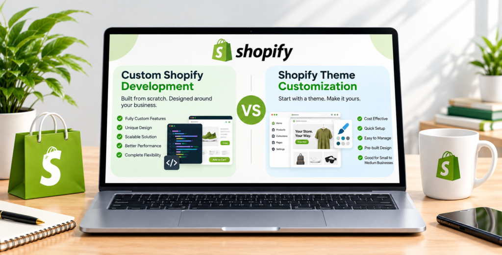 Custom Shopify Development vs Shopify Theme Customization